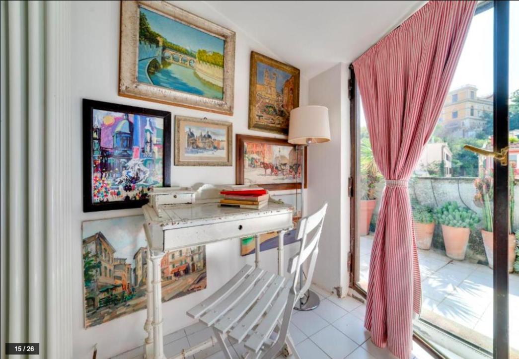 רומא Luxury Art Apartment In Trastevere With Terrace מראה חיצוני תמונה