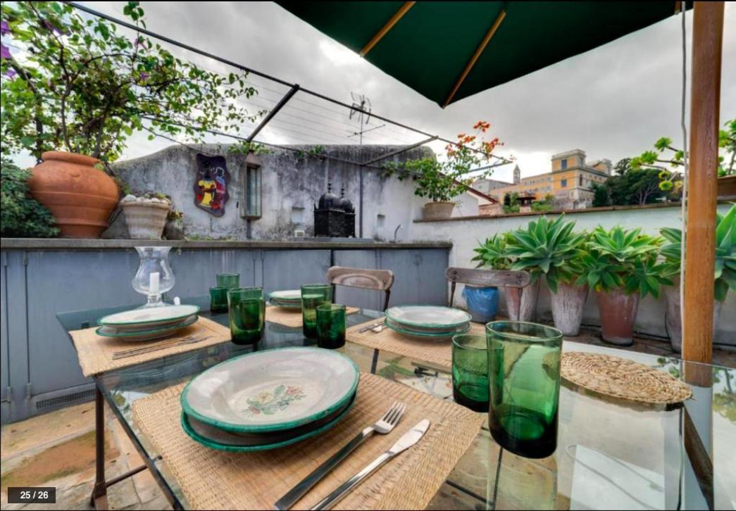 רומא Luxury Art Apartment In Trastevere With Terrace מראה חיצוני תמונה